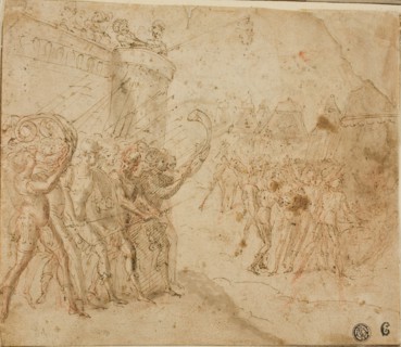 Joshua Commanding the Israelites, n.d., Circle of Jacopo Zanguidi, called Bertoia (Italian, 1544-c