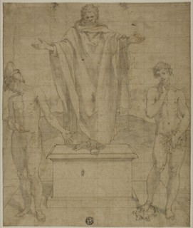 Study for Allegory of Faith and Silence, 1500/95, Bartolomeo Cesi (Italian, 1556-1629), or School