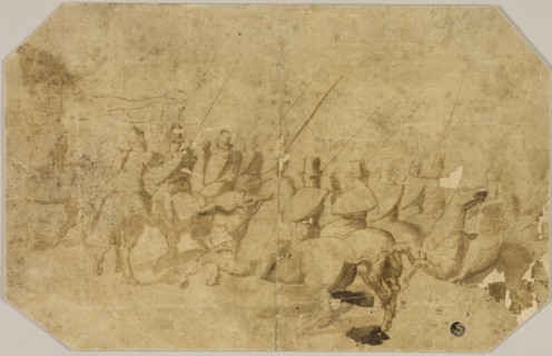 A Company of Horsemen, c. 1510, After Battista Franco, called Il Semolei (Italian, c. 1510-1561),