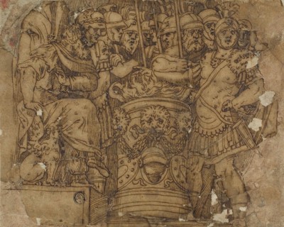 Mucius Scaevola Putting His Hand in the Flame before Porsenna, n.d., After Polidoro Caldara, called