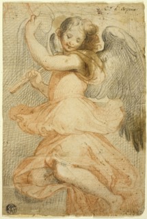 Angel Holding a Flute, c. 1591, Circle of Giuseppe Cesari, called Il Cavalier d’Arpino, Italian,