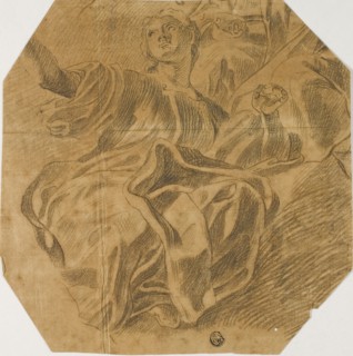 Seated Allegorical Female Figure, n.d., Possibly Lorenzo de’ Ferrari (Italian, 1680-1744), Possibly