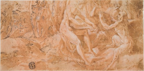 The Judgement of Midas: Apollo and Pan, n.d., Circle of Jacopo Zanguidi, called Bertoia, Italian,