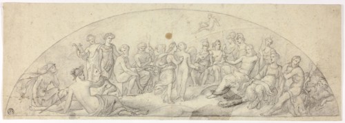 Wedding of Cupid and Psyche on Mount Olympus, c. 1850, Unknown Artist, English, 19th century,
