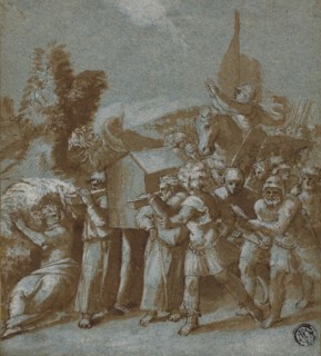 Joshua and the Israelites Crossing the Jordan, 16th century, After Raffaello Sanzio, called