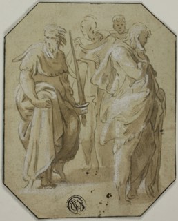 Saint Paul and Three Other Standing Figures, 18th century, Attributed to Count Antonio Maria