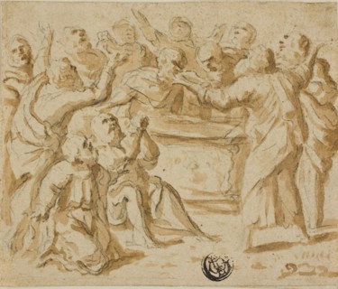 Assumption of the Virgin: Lower Half, 1600/10, Attributed to Marcantonio Bassetti, Italian,