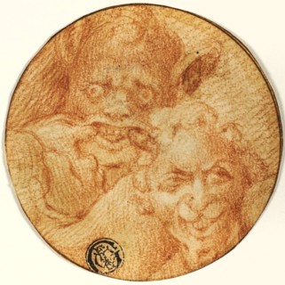 Two Devils, late 16th century, After Michelangelo Buonarroti, Italian, 1475-1564, Italy, Red chalk
