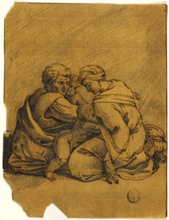 Family Group: Ozias, King of Judah, Nursed by his Mother, n.d., After Michelangelo Buonarroti,