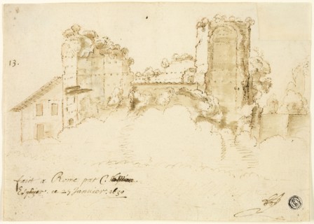 Roman Landscape, 1630, Possibly Bartholomeus Breenbergh (Dutch, 1598-1657), or the school of Claude