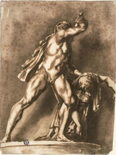 Study after The Dying Gaul Killing His Wife and Himself, n.d., Probably Jan de Bisschop (Dutch, c.