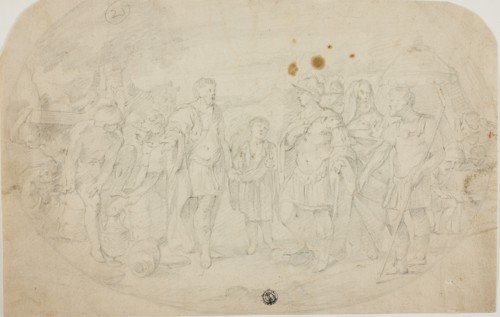 Alexander the Great and King Taxiles, c. 1615, After Sisto Badalocchio, Italian, 1581-1647, Italy,