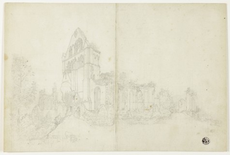 Byland Abbey, Yorkshire, c. 1820, Attributed to William Westall, English, 1781-1850, England,