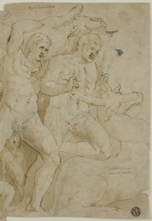 Ancient Sarcophagus Relief with the Labors of Hercules, n.d., Attributed to Girolamo Sellari,