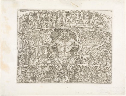 Inferno According to Dante, c. 1470, printed 19th century, Circle of Baccio Baldini (Italian, c.