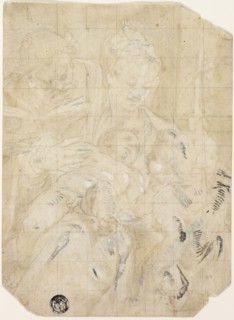 Holy Family with the Infant Saint John the Baptist, 1580/85, Denys Calvaert, Flemish, c. 1540-1619,