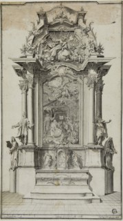 Study for an Altar Containing a Painting of the Adoration of the Shepherds, 1767, Carl Joseph