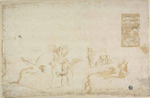 Sketches of Mythological Subjects, n.d., Giovanni Battista Cipriani, Italian, 1727-1785, Italy, Pen