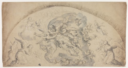 God the Father in Glory, n.d., Possibly after Pietro Testa (Italian, 1611/12-1650), or after