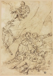 Mars Sending Gorgon to Slay the Arts, n.d., Possibly after Pietro Testa, Italian, 1611/12-1650,