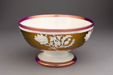Slop Bowl with Symbols of England, Ireland, and Scotland, c. 1830, England, Staffordshire,