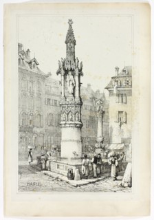 Basle, 1833, Samuel Prout (English, 1783-1852), probably printed by Charles Joseph Hullmandel