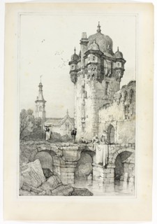 Andernach, 1833, Samuel Prout (English, 1783-1852), probably printed by Charles Joseph Hullmandel