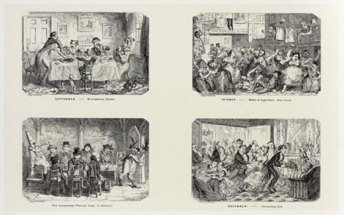 September – Michaelmas Gander from George Cruikshank’s Steel Etchings to The Comic Almanacks: