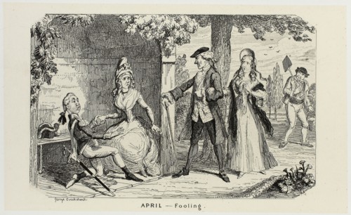 April, Fooling from George Cruikshank’s Steel Etchings to The Comic Almanacks: 1835-1853, 1839,