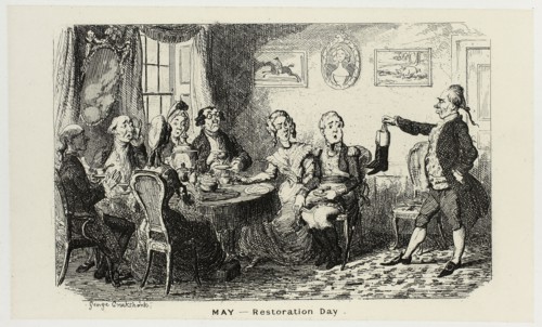 May, Restoration Day from George Cruikshank’s Steel Etchings to The Comic Almanacks: 1835-1853,
