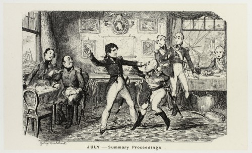 July, Summary Proceedings from George Cruikshank’s Steel Etchings to The Comic Almanacks: