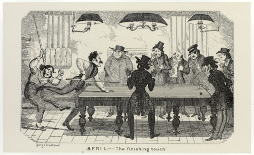 April, The Finishing Touch from George Cruikshank’s Steel Etchings to The Comic Almanacks: