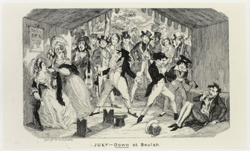 July, Down at Beulah from George Cruikshank’s Steel Etchings to The Comic Almanacks: 1835-1853,