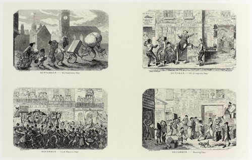 September – Michaelmas Day from George Cruikshank’s Steel Etchings to The Comic Almanacks: