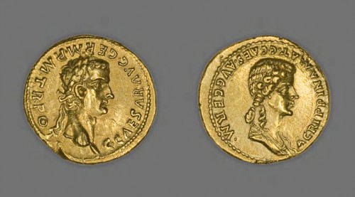 Aureus (Coin) Portraying Emperor Caligula, 37/38, issued by Caligula, Roman, minted in Rome, Rome,