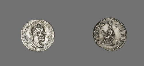 Denarius (Coin) Portraying Macrinus, AD 217 (December), Roman, Rome, Silver, Diam. 1.9 cm, 3.40 g