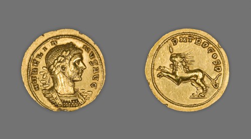Aureus (Coin) Portraying Emperor Aurelian, 272, issued by Aurelian, Roman, minted in Siscia