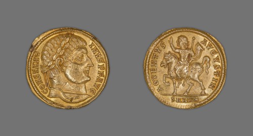 Solidus (Coin) Portraying Emperor Constantine I, Late 324/early 325, issued by Constantine I,