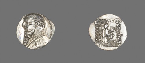 Drachm (Coin) Portraying King Mithridates II the Great of Parthia, about 123/88 BC, Reign of King