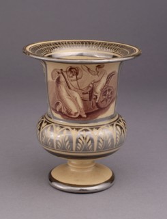 Vase, c. 1820, England, Leeds, With Transfer Decoration after Adam Buck, Irish, 1759-1833, Leeds,