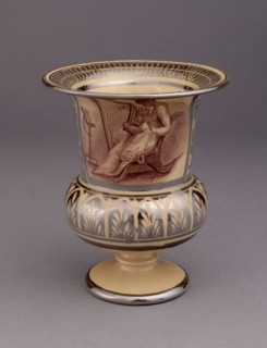 Vase, c. 1820, England, Leeds, With Transfer Decoration after Adam Buck, Irish, 1759-1833, Leeds,