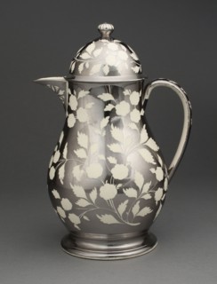 Jug with Cover, 1810/20, England, Staffordshire, Staffordshire, Lead-glazed earthenware with lustre