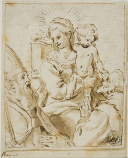 Madonna and Child with Two Male Saints, n.d., Giacomo Bambini (Italian, c. 1582-1629), or circle of