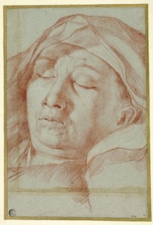 Head of a Sleeping Man, n.d., Attributed to Giovanni Battista Salvi (Italian, 1609-1685), or