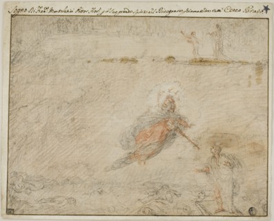 The Dream of Cecco Bravo, n.d., Cecco Bravo, Italian, 1607-1661, Italy, Black and red chalk, on tan