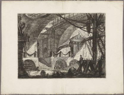 The Sawhorse, plate 12 from Imaginary Prisons, 1761, Giovanni Battista Piranesi, Italian,