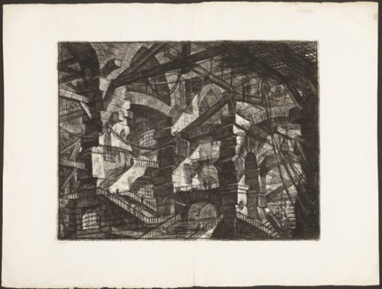 The Gothic Arch, plate 14 from Imaginary Prisons, 1761, Giovanni Battista Piranesi, Italian,