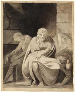 Ugolino and His Sons Starving to Death in the Tower, 1806, Henry Fuseli, Swiss, active in England,
