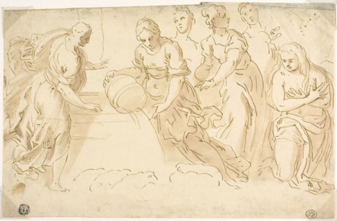 Jacob and Rachel at the Well, late 17th century, After Jacopo Negretti, called Palma il Giovane,