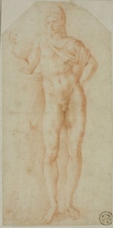 After the Antique: Statue of Paris, n.d., Attributed to Giulio Clovio, Croatian, active Italy,